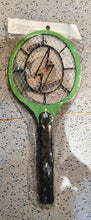Green Rechargeable Electric Mosquito Killer Racket with Cable